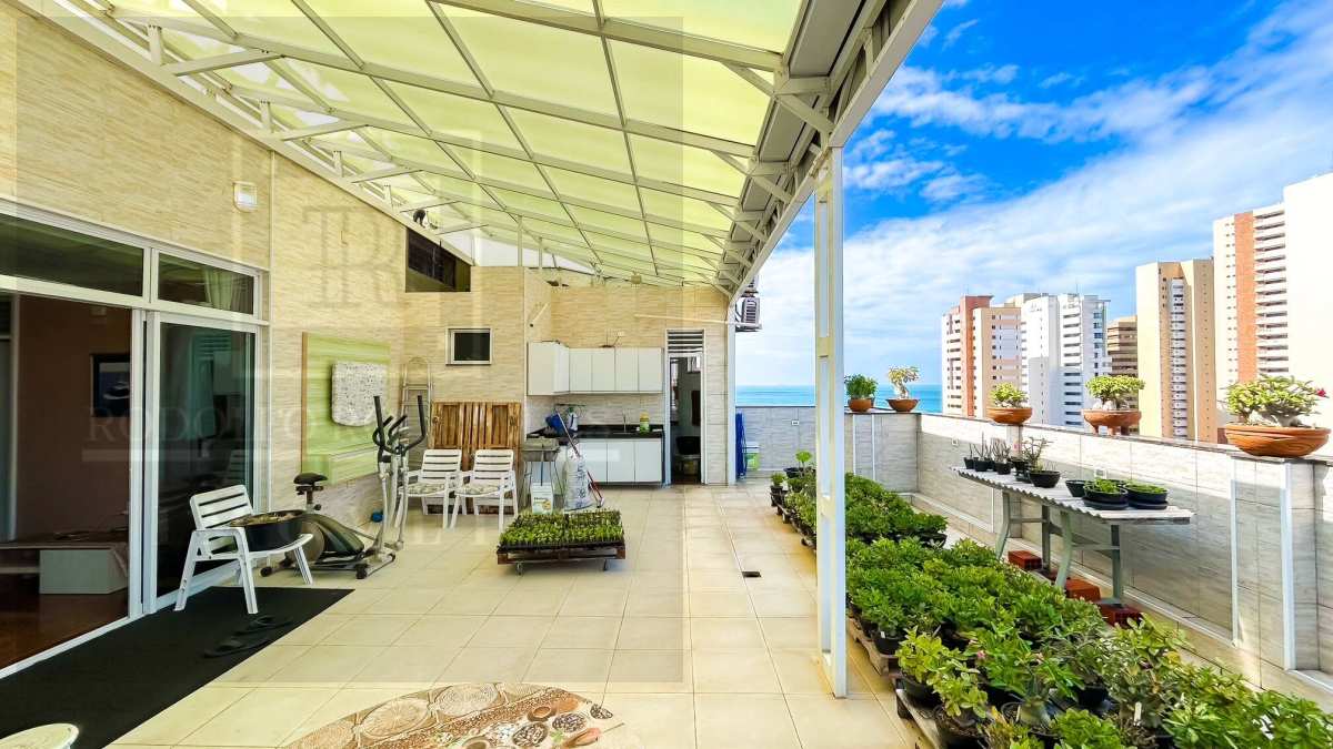 Apartamento cobertura à venda na Praia de Iracema - Vista Mar - 100% projetado - Perto Beira-mar - Rodolfo Rodrigues Imóveis