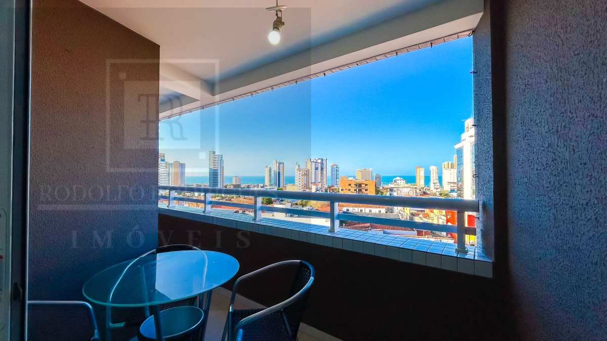 Apartamento Mobiliado com Vista Mar à Venda na Praia de Iracema | 44m² | Ed. João Cordeiro - Rodolfo Rodrigues Imóveis